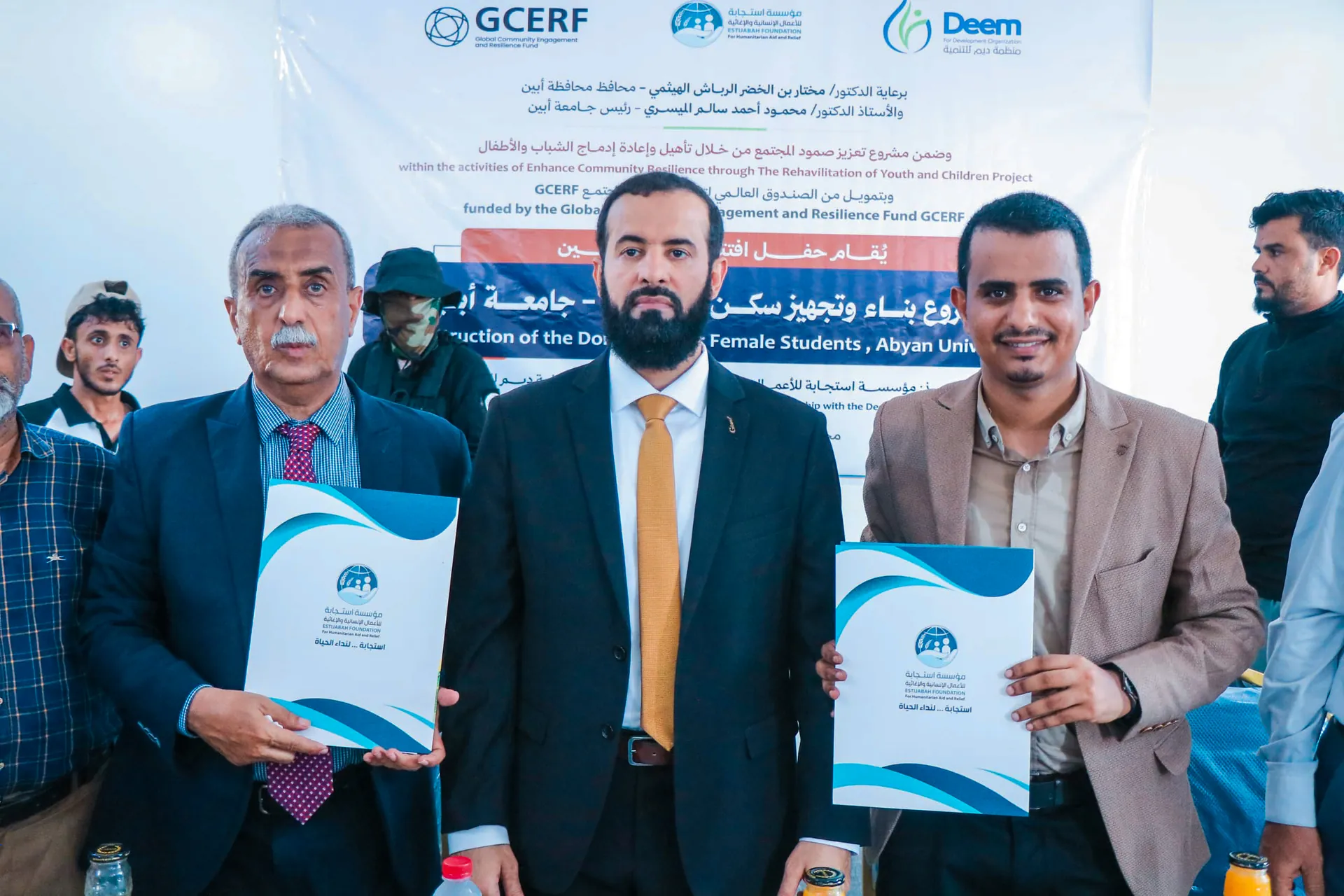 Abyan Governor and University President Inaugurate Female Student Dormitory Project